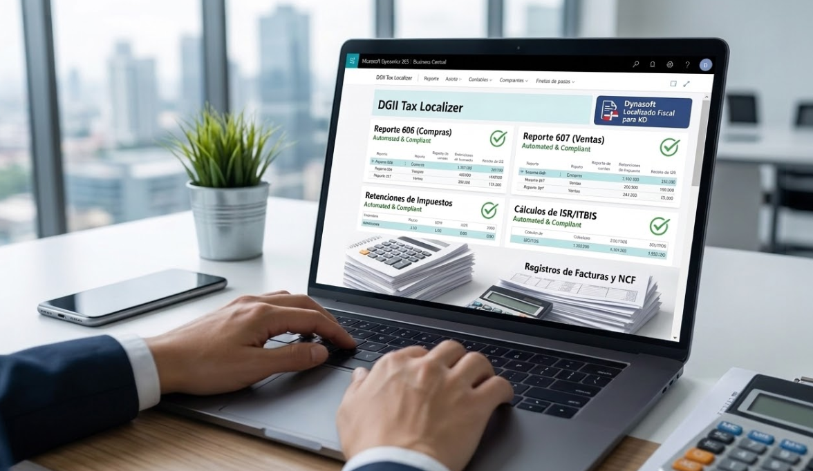 El fin de los errores manuales: Automatice sus reportes 606, 607 y retenciones en Business Central