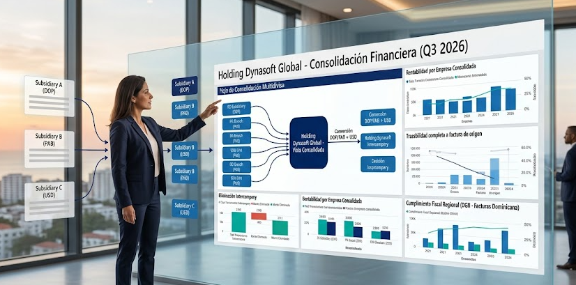 Consolidación Financiera Multiempresa: Centralización contable para grupos corporativos